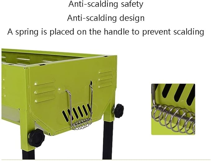 Portable Charcoal Grill BBQ Stove Charcoal Grill BBQ Outdoor Picnic Camping Patio Cooking Outdoor Portable Barbecue Grill BBQ Grill for Outdoor