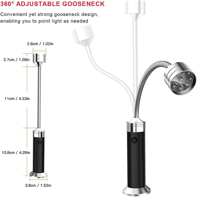 360 Degree LED Lighting Featuring Attachment for Comprehensive Coverage Barbecue Camping Emergencies Base Light Mount Camping Flashlight Handheld