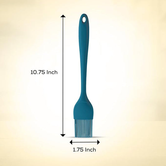Mrs. Andersonโs Baking Silicone Basting Brush, Non-Stick, Heat Safe, Shed-Proof Bristles, Turquoise, 1.75-Inches, For Butter, Egg Wash, Glaze, And Baking Prep