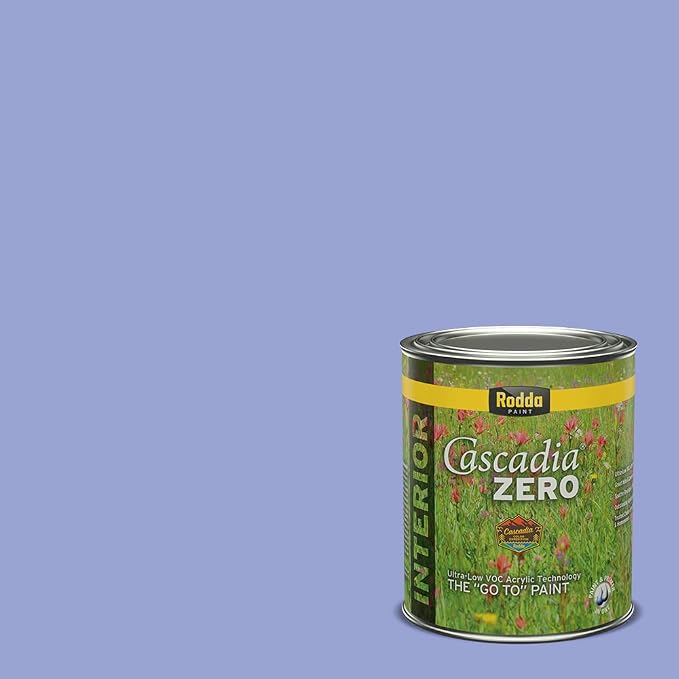 Rodda Paint CASCADIA ZERO Interior Semi-Gloss Paint & Primer in One, Quart, Mood Mode