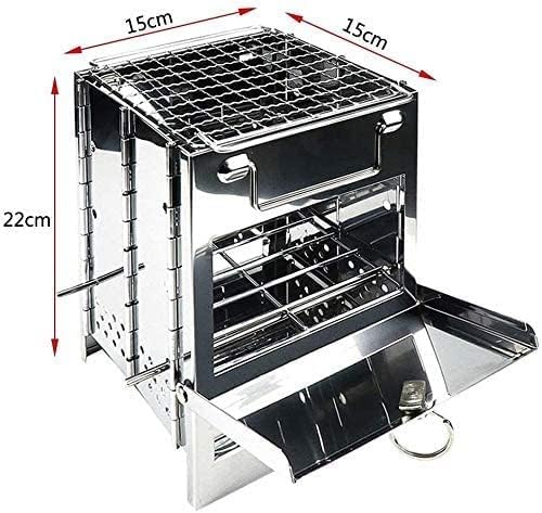 Portable Charcoal Grill for Camping BBQ Grills, Outdoor Barbecue Grill with Adjustable Height & Ashtray, Eco-Friendly Camping Grill for Picnic,A-1