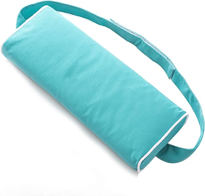 Enipate Outdoor Chaise Lounge Head Pillow, Pack of 2 Water Resistant Headrest Pillows with Elastic Band for Pool Patio Chairs