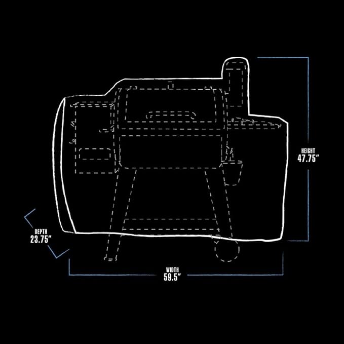 Pit Boss 800 Series Deluxe Grill Cover for 820 and 850 Grills - 73821