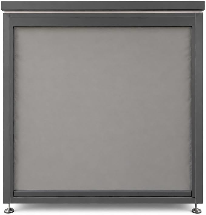 Sunnyjoy Modular Outdoor Kitchen, Premium Aluminum Cabinet System-3 | Standard edition with grill, sink & storage, durable weather-resistant design, includes roll-up set for protection