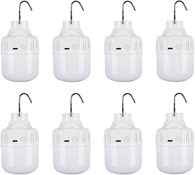 1-10pcs Outdoor High Power Portable LED Light Lanterns Charging Emergency Lamp Camping BBQ lamp Search Light Emergency(80w 8pcs)