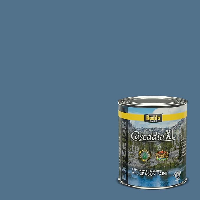 Rodda Paint CASCADIA XL Exterior Satin Paint & Primer in One, Quart, Happy Tune