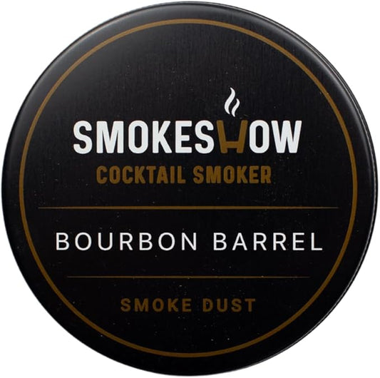 Wood Chips for Cocktail Smoker 4 oz tin. Add Flavors to Your Smoked Drinks (Bourbon Barrel)