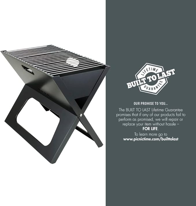 PICNIC TIME NCAA Colorado Buffaloes X-Grill Portable Grill - Camping Grill - Small Charcoal Grill for Tailgating