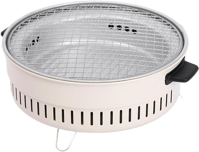 Portable Charcoal Grill for Camping BBQ Grills – Outdoor Barbecue Grill, Compact Camping Grill for Home and Outdoor Use, Lightweight Charcoal Grill BBQ,31.5 * 11Cm-D