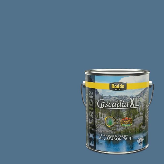 Rodda Paint CASCADIA XL Exterior Velvet Paint & Primer in One, 1-Gallon, Happy Tune