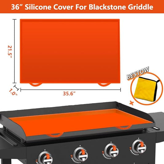 36 Inch Blackstone Grill Cover Griddle Accessories Blackstone Silicone Griddle Cover Durability Provide Year-Round Protection for Grilling Accessories