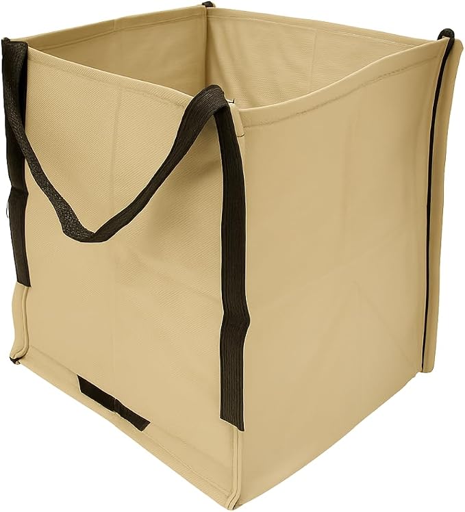 DURASACK Heavy Duty Storage Tote Bag 22-Gallon, Khaki | Rugged Woven Polypropylene Moving Bag, Reusable Self-Standing Design, Holds up to 500 Pounds