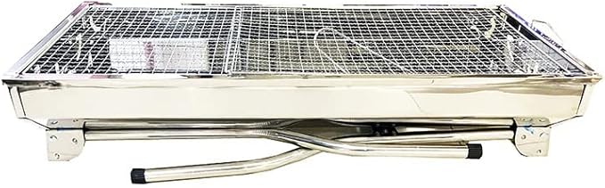 Charcoal Grill Folding Barbecue Charcoal Grill Stainless Steel Portable Lightweight Barbecue Grill BBQ Grill for Outdoor BBQ Grill