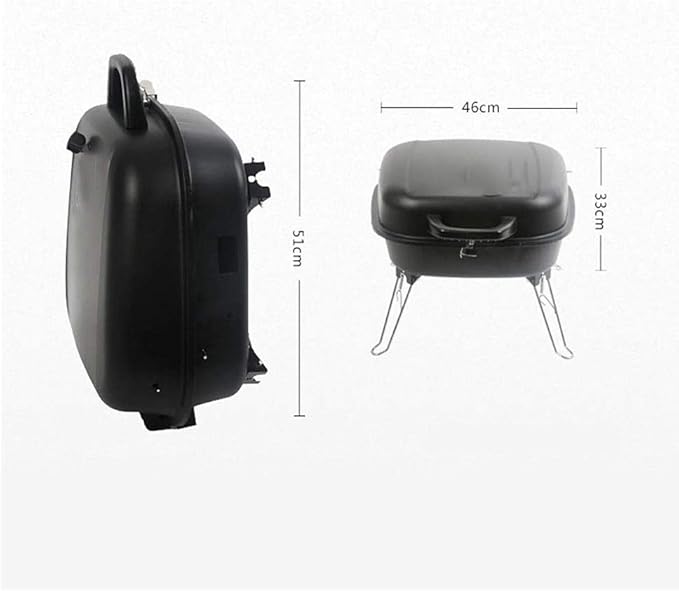 Portable Charcoal Grill for Camping BBQ Grills Outdoor Barbecue Grill, Mini Charcoal BBQ Shelf for 3-5 People, Easy Carry for Picnic Patio Backyard Tailgate,A-1