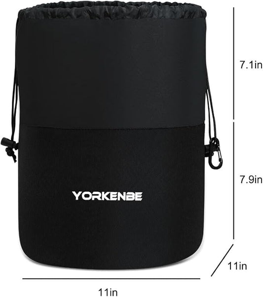 Camping Cookware Mess Kit Bag, High Capacity Camping Tableware Storage Bag, Drawstring Heavy Duty Water Resistant Cookware Organizer for BBQ Outdoor Cooking Essentials (2)