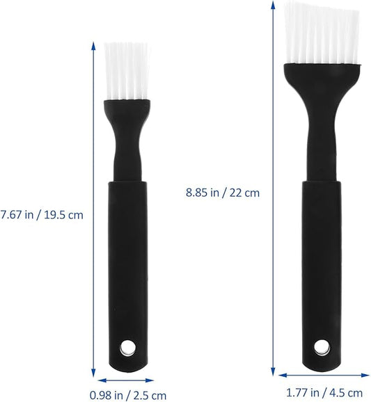 Luxshiny Bbq Brush Set 4Pcs Nylon Bristle Pastry Basting Brushes with Heat Resistant Grip for Grilling Roasting Baking Marinades