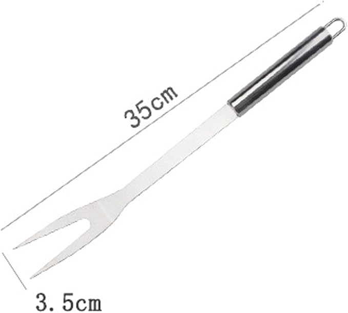 BBQ Grill Tools Set with Carry Bag Stainless Steel Barbeque Accessories for Camping & Backyard (7in1)