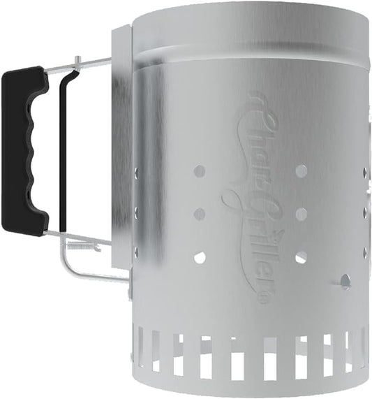 Char-Griller® Charcoal Grill Chimney Starter with Quick Release Trigger for Quickly Lighting BBQ Coals, Compatible with Any BBQ Charcoal Grill, 12-Inch & Masterbuilt Fire starters, 48 count