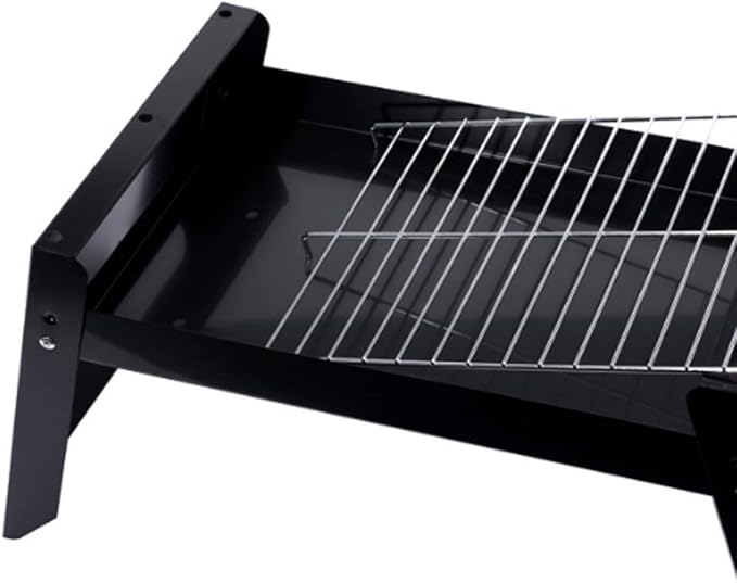 Barbecue Grill Outdoor Portable Mini Folding Stove Household Charcoal Skewers,Black