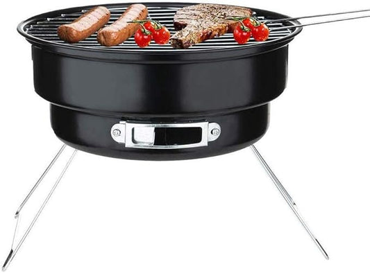 Portable Charcoal Oven Folding Lightweight Barbecue Grill Small Tool for Outdoor Camping Cooking Picnics Hiking Backyard