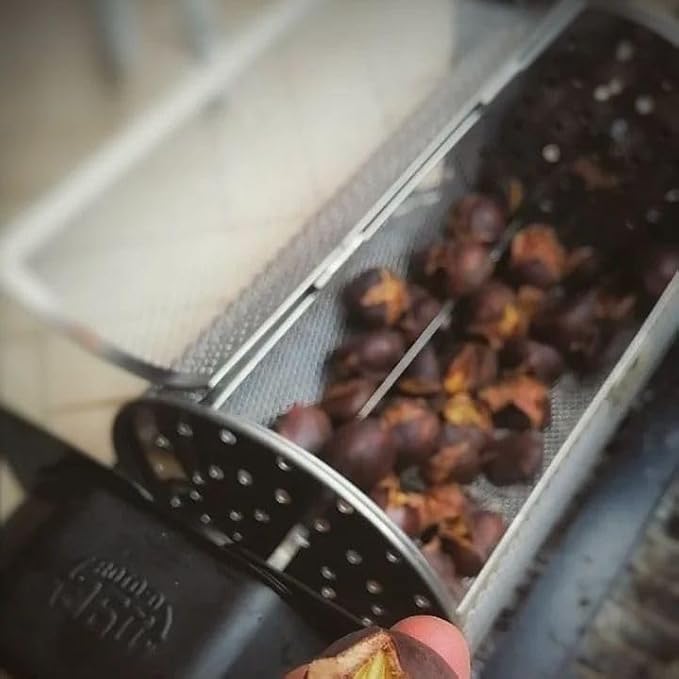 ROTO-Q 360 Rotisserie Tumble Basket: Elevate Your Grilling Game! Perfect for Chicken Wings, Coffee Beans, and More (Compatible Only with ROTOQ360 Rotisserie) | Tumble basket fits only the ROTO-Q 360 rotisserie and holds wings, coffee beans and other sm...