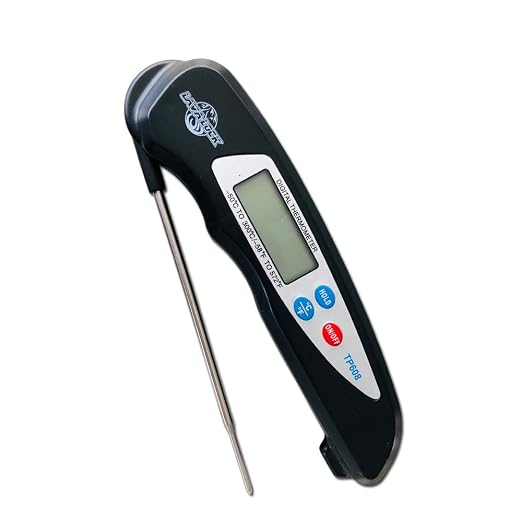 LavaLock® Instant Read BBQ Meat Thermometer Smoker Pit Kitchen Fast Digital Quick Read Pro Thermo Pen, Folding Probe - Kitchen Cooking Grilling BBQ Smokers