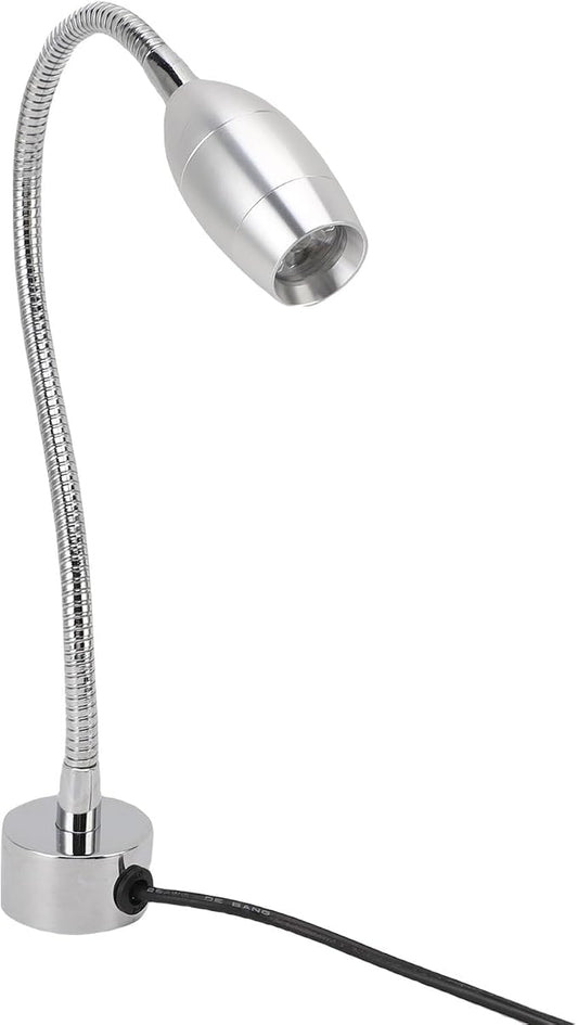 WALFRONT Magnetic Work Light, Aluminum Alloy Flexible Gooseneck LED Lamp 500lm 6500k for Lathe, Workbench, Sewing Machine, Grill