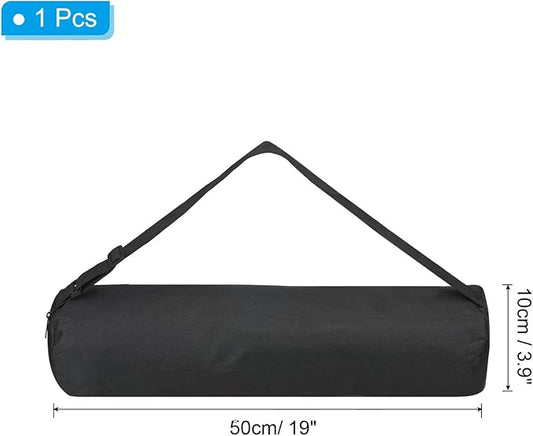 PATIKIL 19x4x4 Inch Grill Storage Tool Bag, Grilling Tools BBQ Bag for Grill Utensil Storage 600D Oxford Foldable Tripod Carry Bag with Adjustable Shoulder Strap for Outdoor Camping