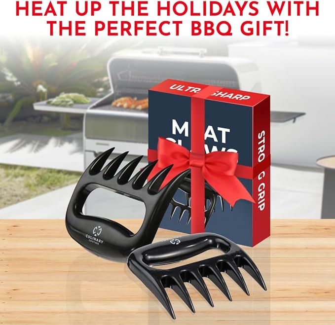 Meat Shredder Claws – Bear Claws Meat Shredder for Pulled Pork, Chicken and Beef, Heat Resistant Plastic Meat-Claws for Shredding, Ergonomic Grip, Dishwasher Safe BBQ Tool