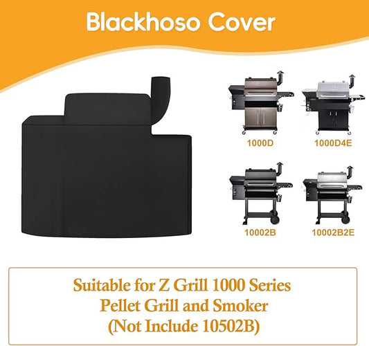 Grill Cover for Z Grill 1000 Series Pellet Grill and Smoker, Waterproof Heavy Duty Z Grill 1000 Series Pellet Smoke Cover, Outdoor BBQ Accessory