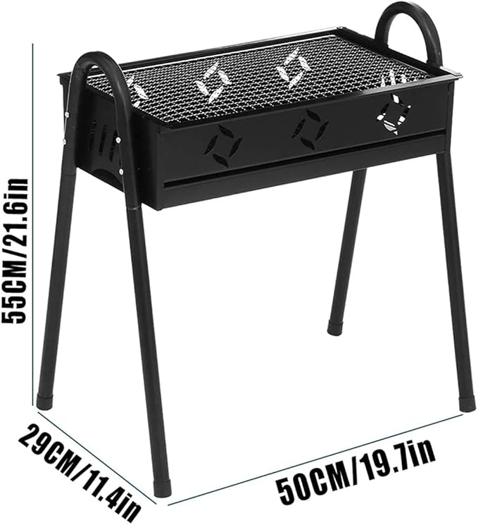 Grill Outdoor Outdoor Indoor Barbecue Charcoal Grill Portable Folding Barbecue Charcoal Grill Easy Assemble and Remove Barbecue Cooking Set Grill