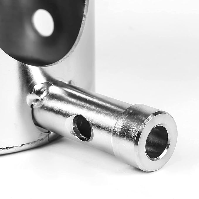 QuliMetal 304 Stainless Steel Fire Burn Pot & Hot Rod Ignitor Kit – Replacement Parts for Traeger & Pit Boss Wood Pellet Grill Smoker, Durable Fire Pot with Ash Remover, Screws and Fuse, Easy Install