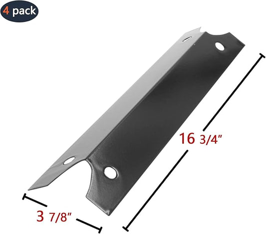 Hongso 16 3/4" Porcelain Steel Heat Shield Replacement Parts for Brinkmann 6430, 810-8401-s, 4040, 4345, 810-4580-S, 810-4040, pro series 6345, Charmglow Models 600-7100-0, 810-7440-s Gas Grill