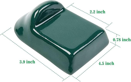 Ceramic Grill Feet Shoes Set of 4 for Big Green Color Egg,BBQ Grill Shoes Used to Place Grill on A Combustible Material Built-in Application (not for minimax)- 4 Green of Set