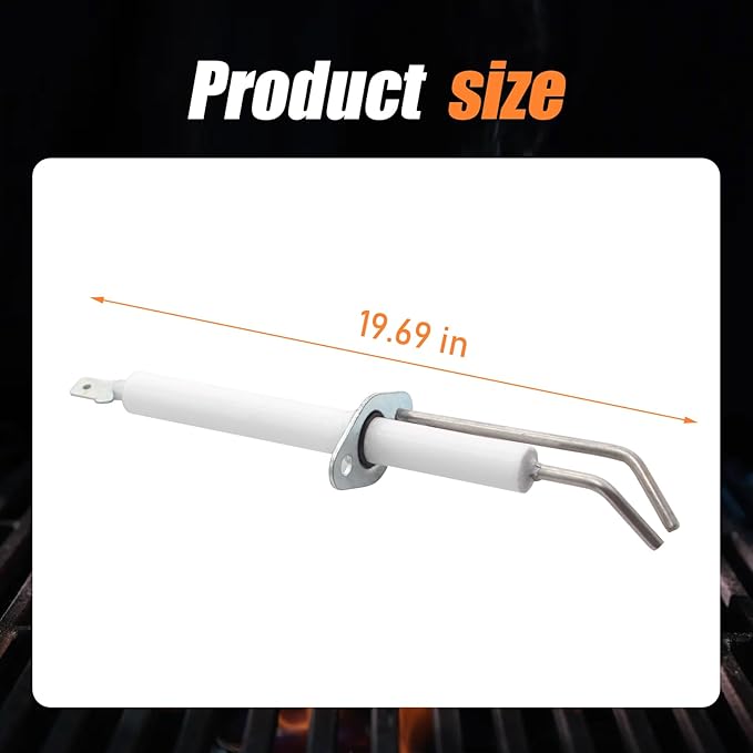 2-Pack Electronic Grill Igniter & Ceramic Electrode Set - Compatible with Select Outdoor Grills - Replacement for AP5318793, PB040179, PB040288