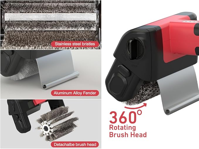 Brush for Rechargeable Grill Cleaner for Outdoor Grill
