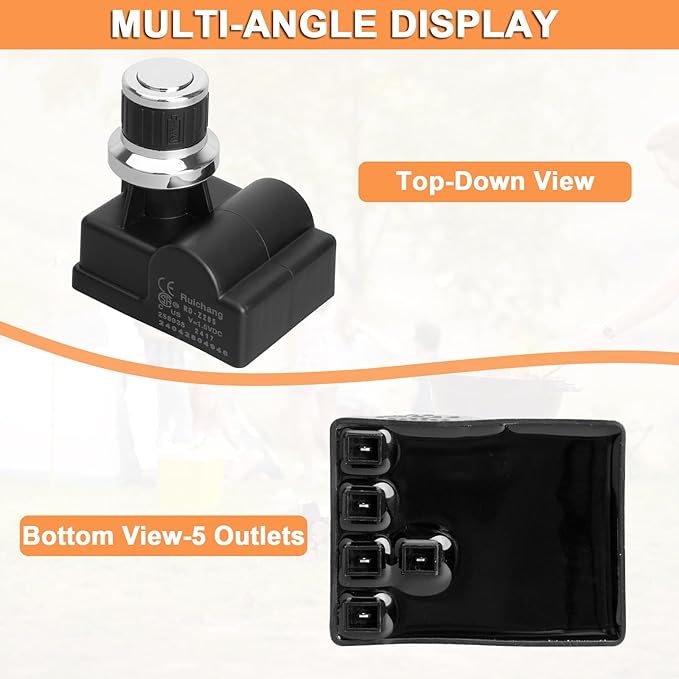 5 Outlet Pulse Igniter for Nexgrill Replacement Parts, Nexgrill Igniter DHL-128-5Q Nexgrill Grill Parts 720-0830X 720-0830H 720-0925P 720-0888S 720-0882A,Nexgrill 720-0958A 720-0830HR Tact Push Button