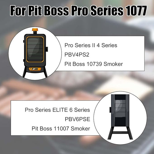 2pcs Smoker Door Latch Kit with 8 Screws, Smoker Leaf Latch Clamp Latch Clamp Latch Compatible with 1077 PBV4PS2, Pit Boss Pro Series II 4 Series Vertical Wood Pellet Smoker