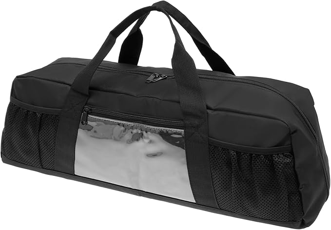 Grill Tool Storage Bag, Outdoor BBQ Utensil Storage for Barbecue Tool up to 21", Grill Utensil Storage with Zippered Pocket and Mesh Pockets, BBQ Accessories Case Container for Camping(Only Bag)