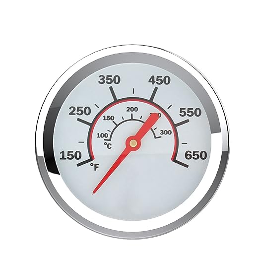 1.8 Inch Grill Temperature Gauge for CharBroil Grill Thermometer Replacement G432-8L00-W1 Charbroil Advantage Tru-Infrared Performance Grill 463377319 463630021 463448021, Stainless Steel Temp Gauge