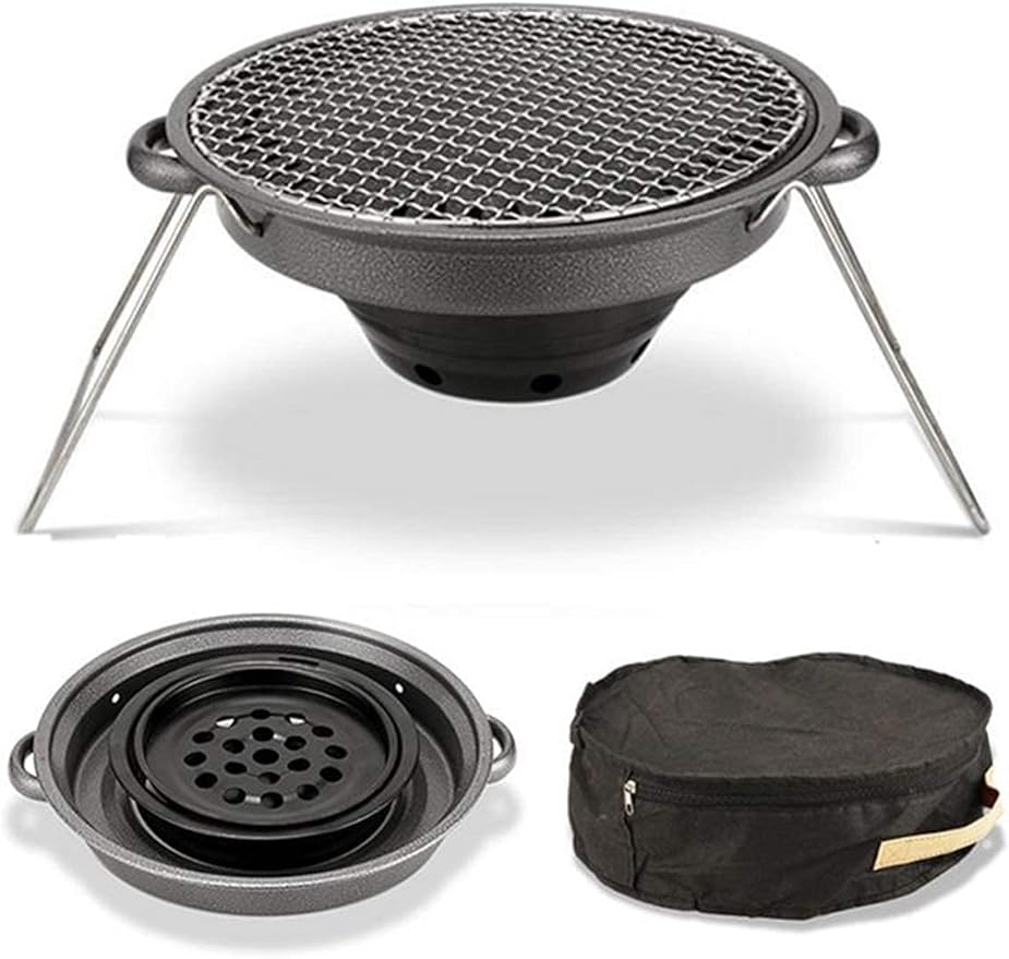 BBQ Grill Outdoor Tabletop Barbecue Grill For Garden Picnics Party Non-Stick Barbecue Stove Furnace Barbecue Stove Cooking Oven Alcohol Grill Charcoal Household Word Mini Oven Pork Skewer