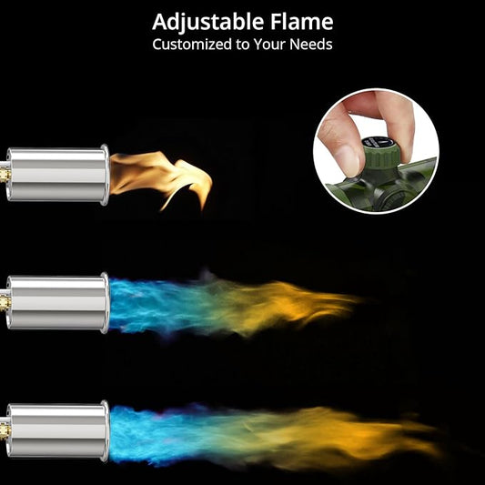 Sondiko Powerful Propane Torch L8010, Sous Vide, Campfire Starter, Adjustable Gas Welding Kit for Searing Steak, BBQ, Gas Welding(Camouflage) Propane Tank Not Included