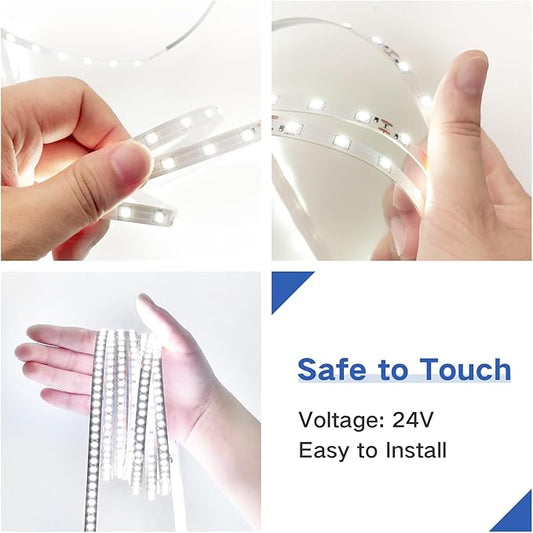 Led Strip Lights 65 ft for Living Room, 1200 Leds DIY Home Decor for House Warming Super Bright LED Tape Rope Lights for Kitchen, Vanity Mirror, Flexible LED Light Strips for christmas decor