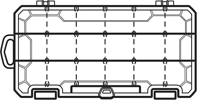 Flambeau Outdoors 3003 Tuff Tainer, 18 Compartments, 9 Zerust Dividers | Compact divided tackle box with 9 Zerust dividers for up to 18 compartments. Translucent, 9.125 x 5 x 1.25in
