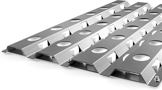 18.125" Grill Burners Grill Briquette Tray for Alfresco ALX2-30C, ALX2-42C, ALX2-42RFG, ALX2-56, ALX2-56BFG, BBQ Pipe Tubes Ceramic Briquettes Grill Replacement Parts Stainless Steel