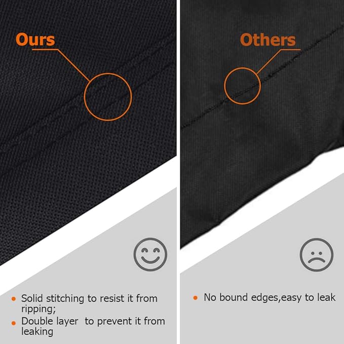 i COVER Round Grill Cover-34(Dia) x41(Tall) Heavy Duty Water Proof Outdoor Canvas BBQ Grills Covers Dome Smoker Protection for Char-Griller Akorn kamado Smokers or Similar Size Griddle