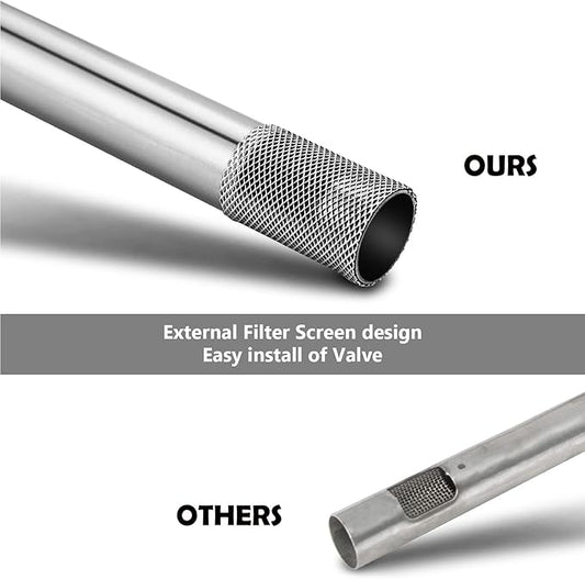 41862 Grill Burner for Weber Q200, Q220, Q2000 Q2200, 396000, 396001, 396002, 566002, 53060001, 304 Stainless Steel 20.5 Inches Grill Burner Tube Pipe Kit Replacement for Weber 69956/60041