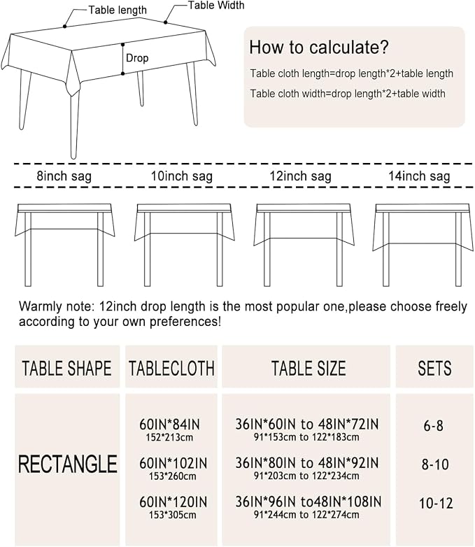Outdoor Tablecloth with Umbrella Hole Umbrella Tablecloth Patio Tablecloths with Zipper for Courtyards, Terraces, and Beaches 60 x 102 in