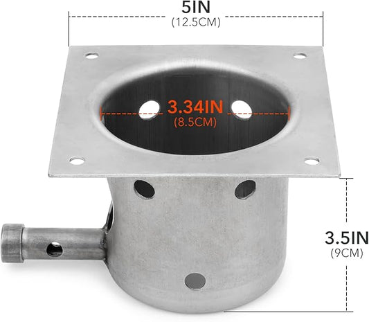 Stanbroil Fire Burn Pot Compatible with Traeger Grill and Most Pit Boss Grills