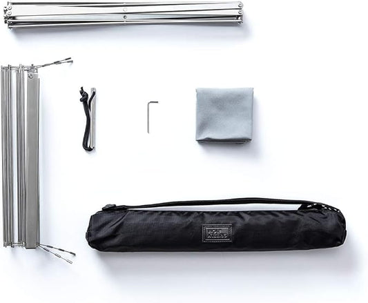 WOLF GRIZZLY GRILL, Compact Backpack Grill; The Perfect Over Fire Grill for Your Next Camping or Backyard Adventure
